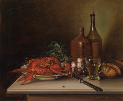 Still Life with Lobsters by Vinzenz Kreuzer